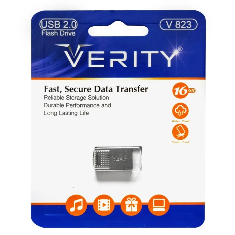 فلش مموری وریتی مدل V823 USB2.0 ظرفیت 16 گیگابایت